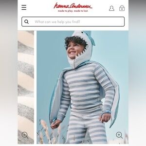 Hanna Andersson Pajama Set - Blue and Gray